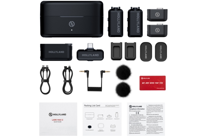 Sistem wireless digital Hollyland LARK MAX 2 Combo