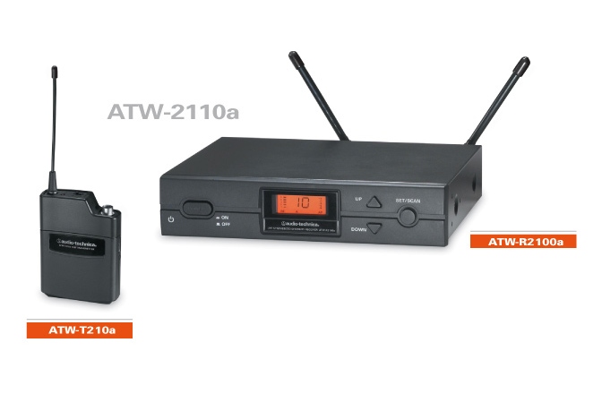 Sistem wireless receptor-emitator Audio-Technica ATW-2110a
