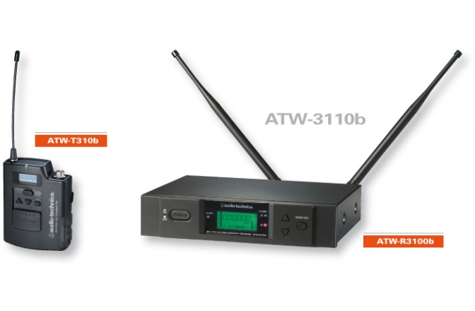 Sistem wireless receptor-emitor Audio-Technica ATW-3110b