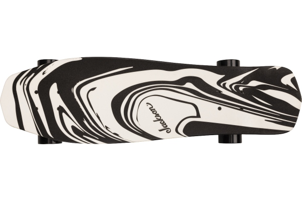 Swirl Skateboard Black and White