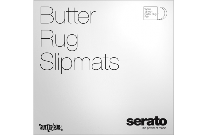Slipmate-uri Serato Butter Rugs Slipmats White