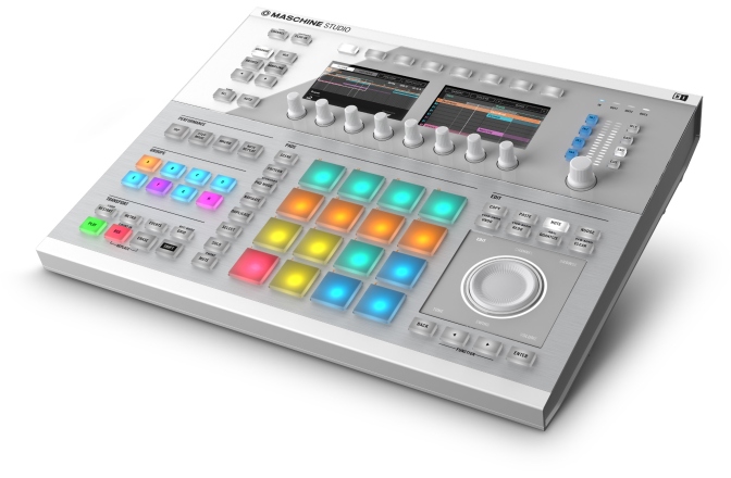 Software + Controler Hardware Native Instruments Maschine Studio White