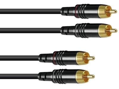 RCA 2x2 3m bk Hicon