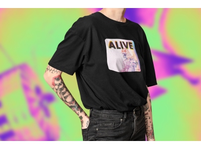Alive - Skeleton Negru 3N XL