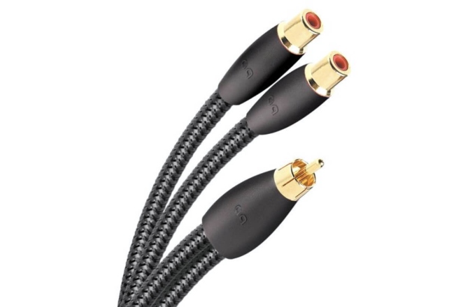 Splitter 1xRCA tata la 2xRCA mama  Audioquest Splitter M22F-FLX-X 15cm
