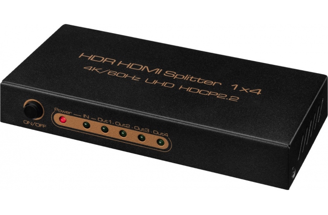 Splitter HDMI Monacor HDMS-1044K Quad Splitter