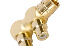 Splitter RCA tip Y, tata - 2x mama,  Audioquest M22F-HRD placat cu aur