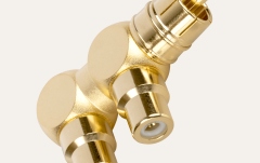 Splitter RCA tip Y, tata - 2x mama,  Audioquest M22F-HRD placat cu aur