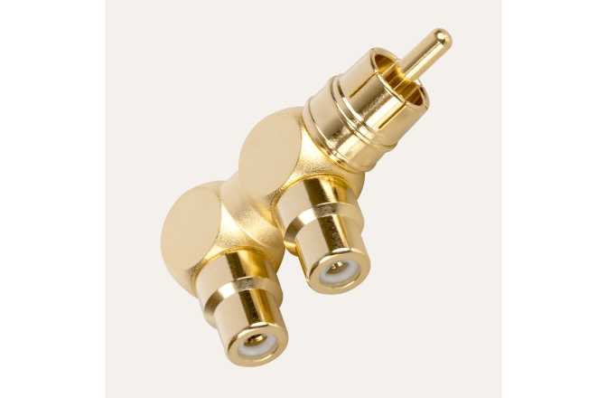 Splitter RCA tip Y, tata - 2x mama,  Audioquest M22F-HRD placat cu aur