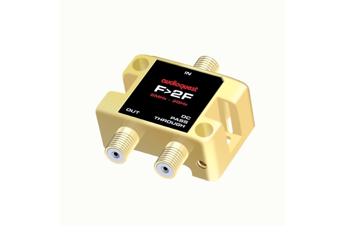 Splitter RF  Audioquest F to 2F 75Ω Splitter, 1 IN - 2 OUT