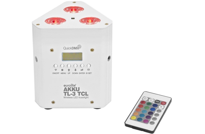 Spot led Eurolite AKKU TL-3 TCL Trusslight QuickDMX wh