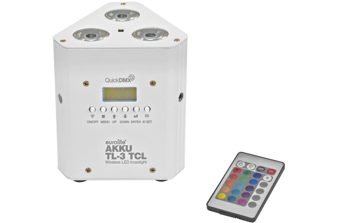 Spot led Eurolite AKKU TL-3 TCL Trusslight QuickDMX wh