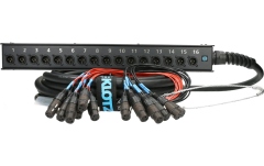 Stage box multicore Klotz StraightLink 0/16 XLR 3p16-channel - single ground - 10 m