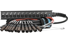 Stage box multicore Klotz StraightLink 12/0 XLR 3p12-channel - single ground - 10 m