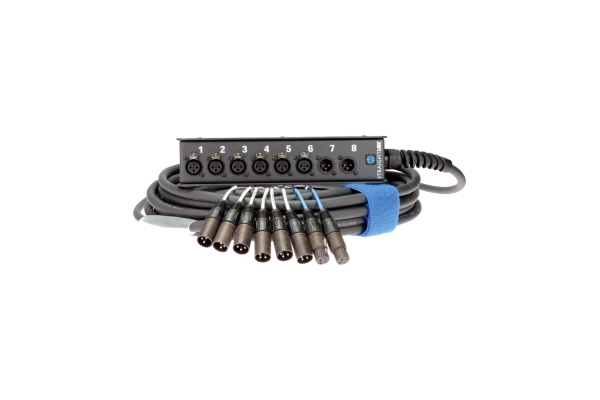 StraightLink 6/2 XLR 3p8-channel - single ground - 30 m