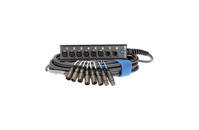 Stage box multicore
 Klotz StraightLink 6/2 XLR 3p8-channel - single ground - 5 m