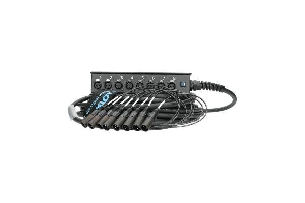StraightLink 8/0 XLR 3p8-channel - single ground - 10 m