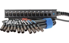 Stage box multicore profesional Klotz StraightLink 10/2 XLR 3p12-channel - single ground - 20 m