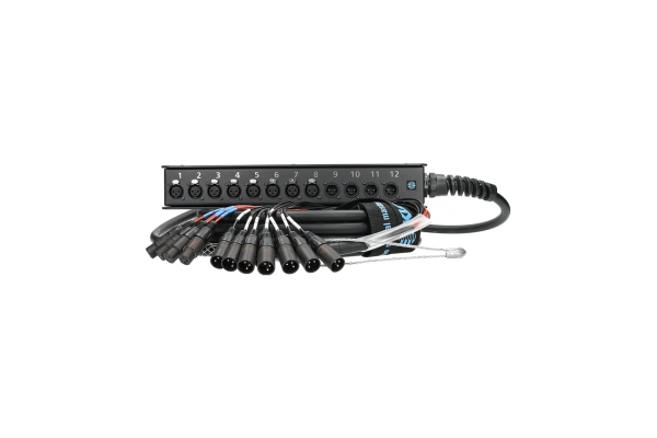 StraightLink 8/4 XLR 3p12-channel - single ground - 10 m