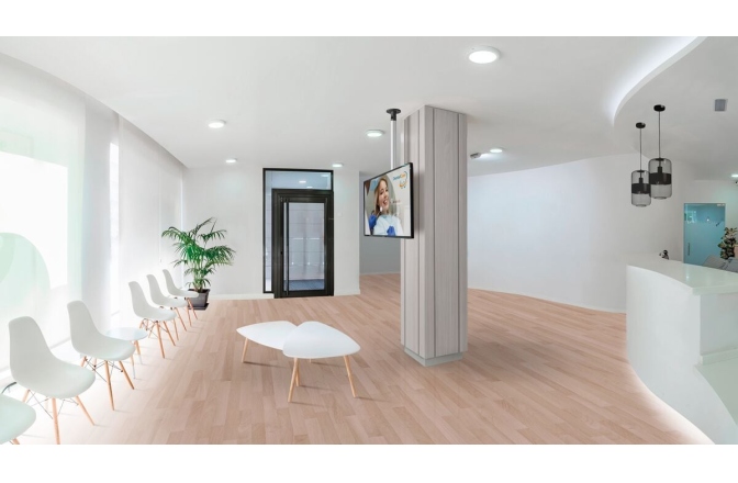 Stalp de legatura Connect-it  Vogels PUC 2422 Pole, 220cm, max.40kg, argintiu