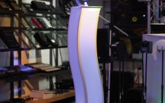 Stand efecte de DJ Eurolite 2x Stage Stand 150cm curved incl. Cover and Bag, white