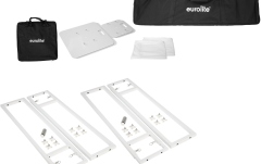 Stand efecte DJ Eurolite 2x Stage Stand variable incl. Cover and Bag, white