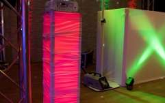 Stand efecte DJ Eurolite 2x Stage Stand variable incl. Cover and Bag, white