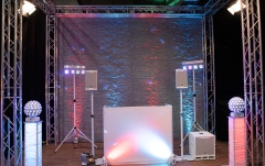 Stand efecte DJ Eurolite 2x Stage Stand variable incl. Cover and Bag, white