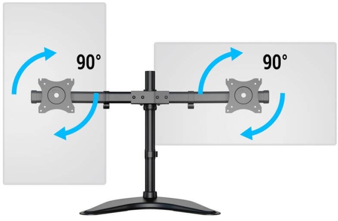 Stand pentru monitoare de studio Multibrackets Stand pentru 2 monitoare MB-3330 15"-27" 