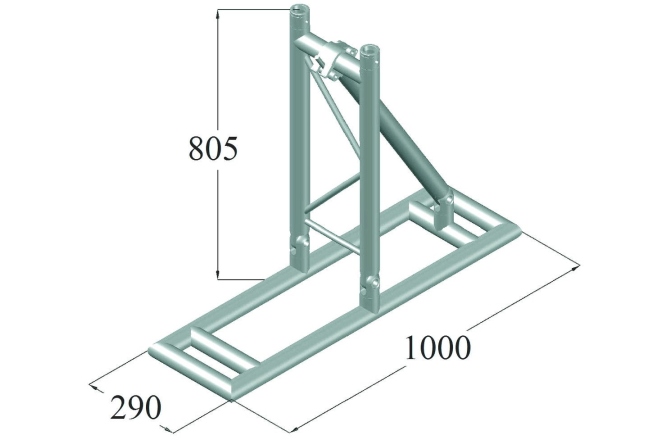Stand truss bi-tubular Alutruss BILOCK BQ2-T-3 Stand