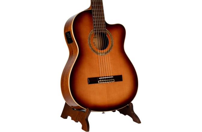Stativ chitară Ortega Wood-Guitar-Stand - Dark Brown