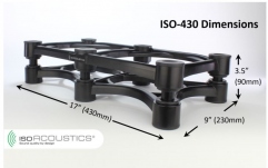 Stativ monitor si amplificator<br /> IsoAcoustics ISO 430 Isolation Stand