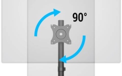 Stativ monitor studio Multibrackets Stand Monitor 3323, 15"-27" negru