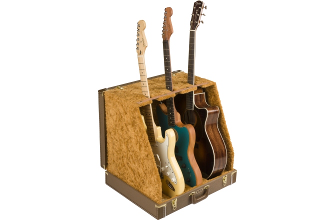 Stativ pentru 3 Chitare Fender Classic Series Case Stand - 3 Guitar Brown