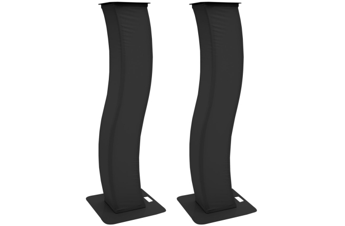 Stative de lumini pentru DJ Eurolite 2x Stage Stand 150cm curved incl. Cover and Bag, black