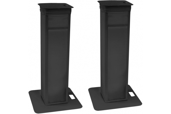 2x Stage Stand variable incl. Cover and Bag, black