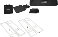 Stative pentru lumini și boxe Eurolite 2x Stage Stand variable incl. Cover and Bag, black