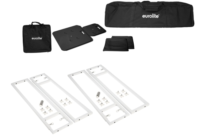 Stative pentru lumini și boxe Eurolite 2x Stage Stand variable incl. Cover and Bag, black