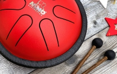 Steel Drum Nino Percussion Mini Melody Steel Tongue Drum 5.5 Red