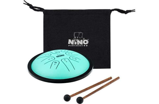 Steel Drum Nino Percussion Steel Tongue Drum Mint Green NINO982