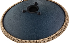 Steel Tongue Drum Meinl Sonic Energy Octave Steel Tongue Drum, Navy Blue, Engraved floral design, D Amara, 9 Notes, 16" / 40 cm