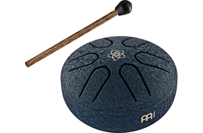 Steel Tongue Drum Meinl Sonic Energy Pocket Steel Tongue Drum A Major 6 Notes Navy Blue Venus Flower 3''/7.6 cm