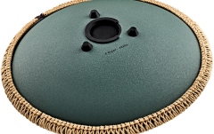 Steel Tongue Fa Major Meinl Sonic Energy 16'' Octave Steel Tongue Drum, F Major, 9 Notes, 432 Hz, Dark Green, Engraved floral design