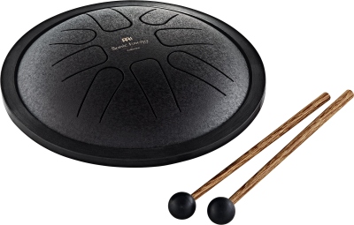 Meinl Steel Tongue G Minor Small Steel Tongue Drum F Minor 7 Black