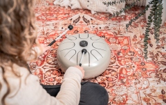 Steel Tongue G Minor Meinl Sonic Energy Steel Tongue Drum G Minor 12 Pearl Grey