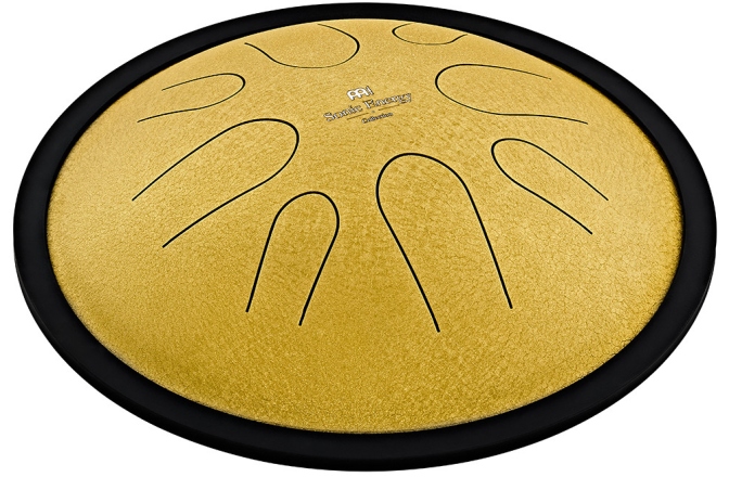 Steel Tongue RE minor Meinl Sonic Energy 10'' Compact Steel Tongue Drum, D Minor, 8 Notes, 432 Hz, Gold
