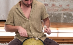 Steel Tongue RE minor Meinl Sonic Energy 10'' Compact Steel Tongue Drum, D Minor, 8 Notes, 432 Hz, Gold