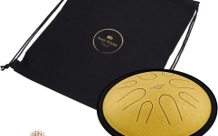 Steel Tongue RE minor Meinl Sonic Energy 10'' Compact Steel Tongue Drum, D Minor, 8 Notes, 432 Hz, Gold