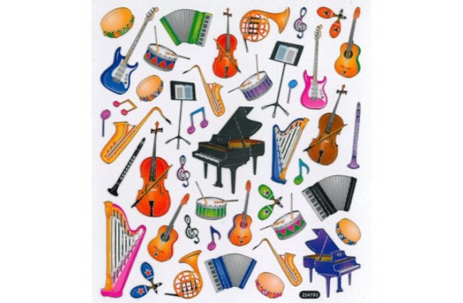 Stickere cu Instrumente No brand Musical Instruments Stickers