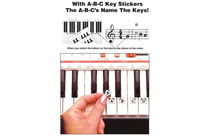 Stickere pentru Clape No brand ABC Keyboard Stickers